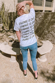 CHANGE IS COOL BUTTERFLY TEE